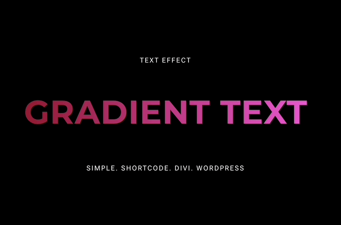 Text Gradient divi plugin 
